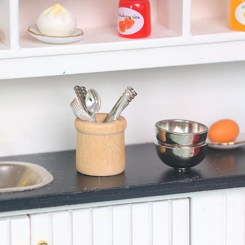 Kitchen Utensils - مجموعة أدوات مطبخ مصغرة بمقياس 1:12،