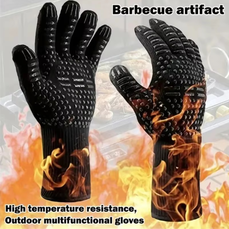 Kitchen Baking Gloves - قطعة واحدة قفازات شواء مقاومة درجات