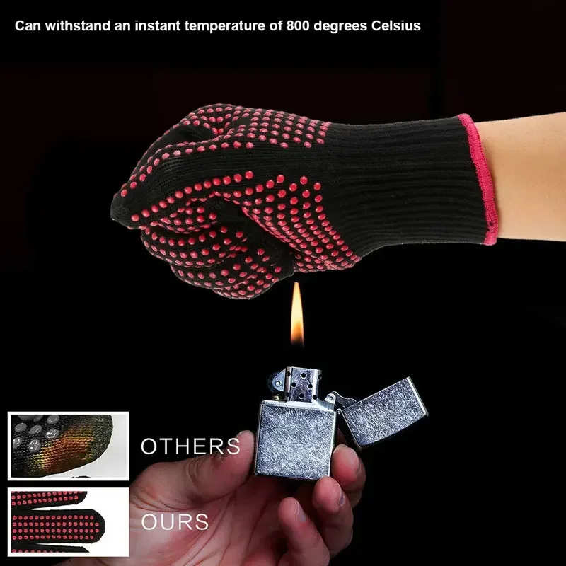 Kitchen Baking Gloves - 1 زوج قفازات شواء سيليكون غير