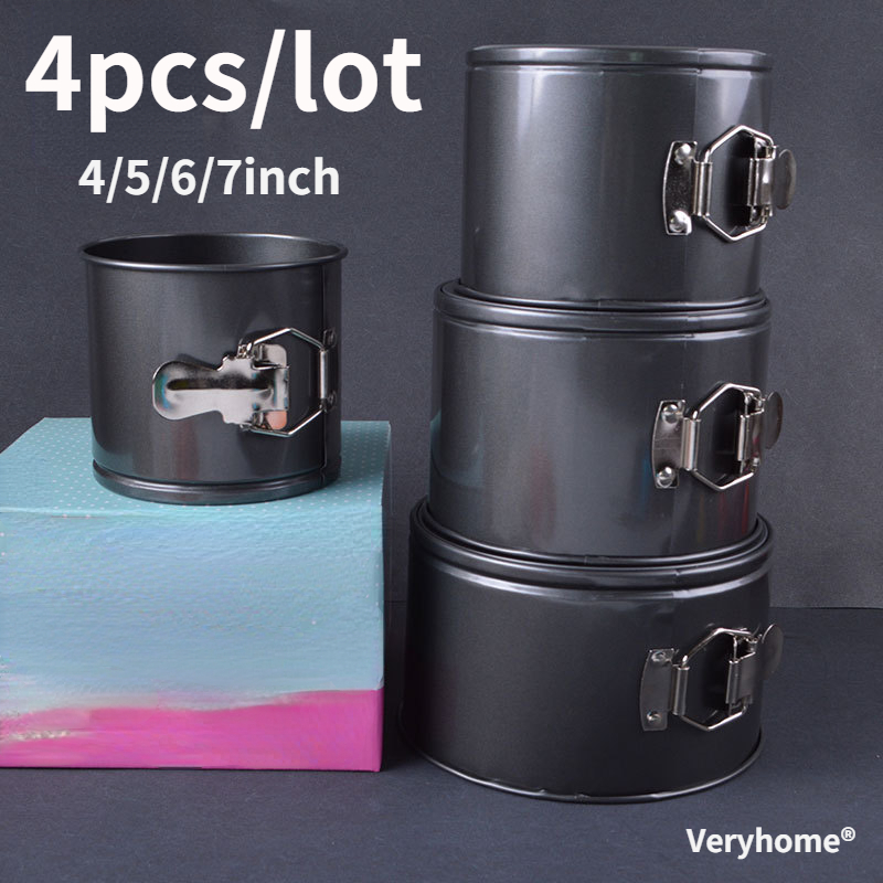 Springform Pan Set - 4/5/6/7 بوصة شكل دائري غير عصا