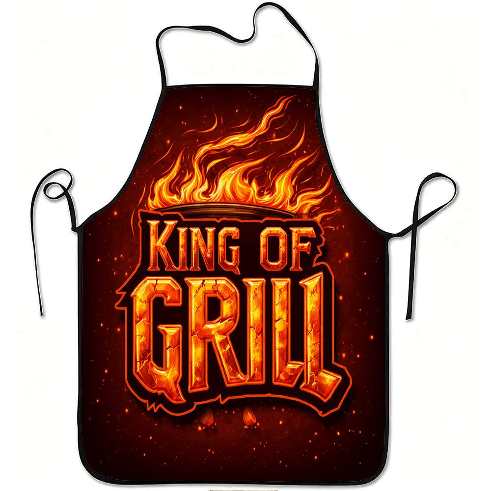 Kitchen Baking Gift Ideas - قطعة واحدة من مريلة Bbq King،