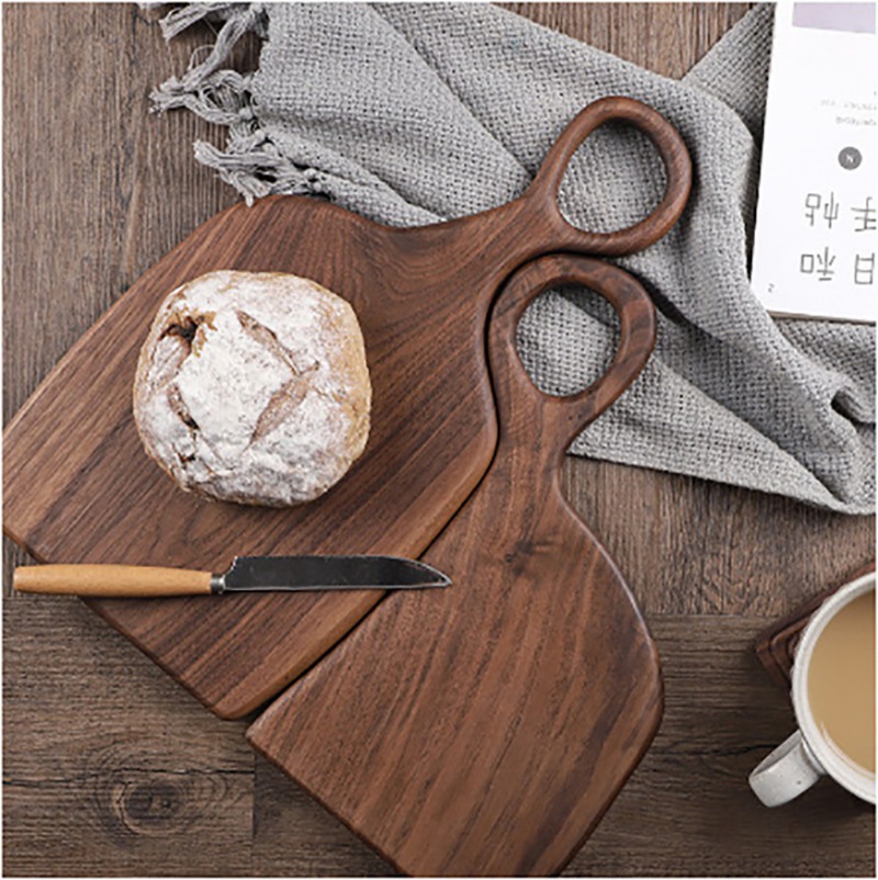 Kitchen Utensils - ألواح تقطيع صلبة من الجوز الأسود،