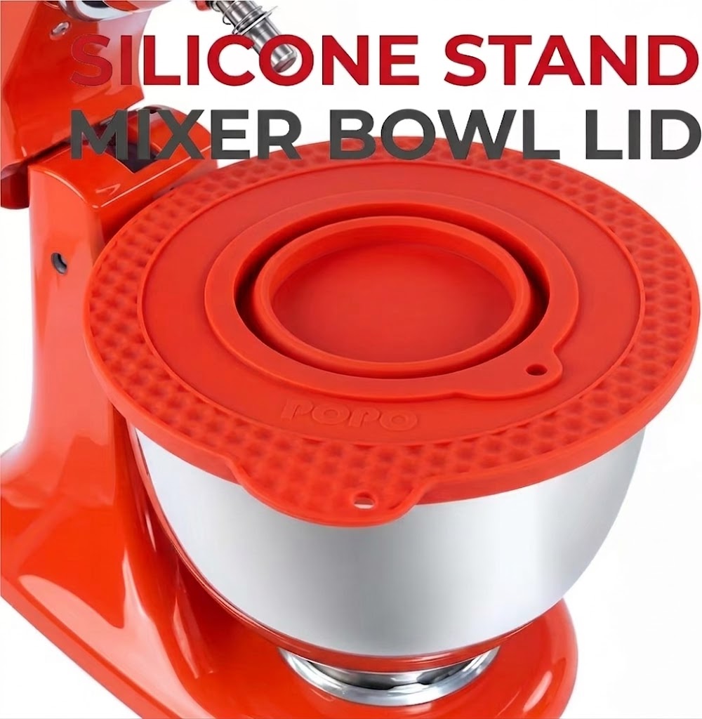 Kitchen Aid Baking Mixer - غطاء وعاء سيليكون مضاد للانسكاب لخلاط