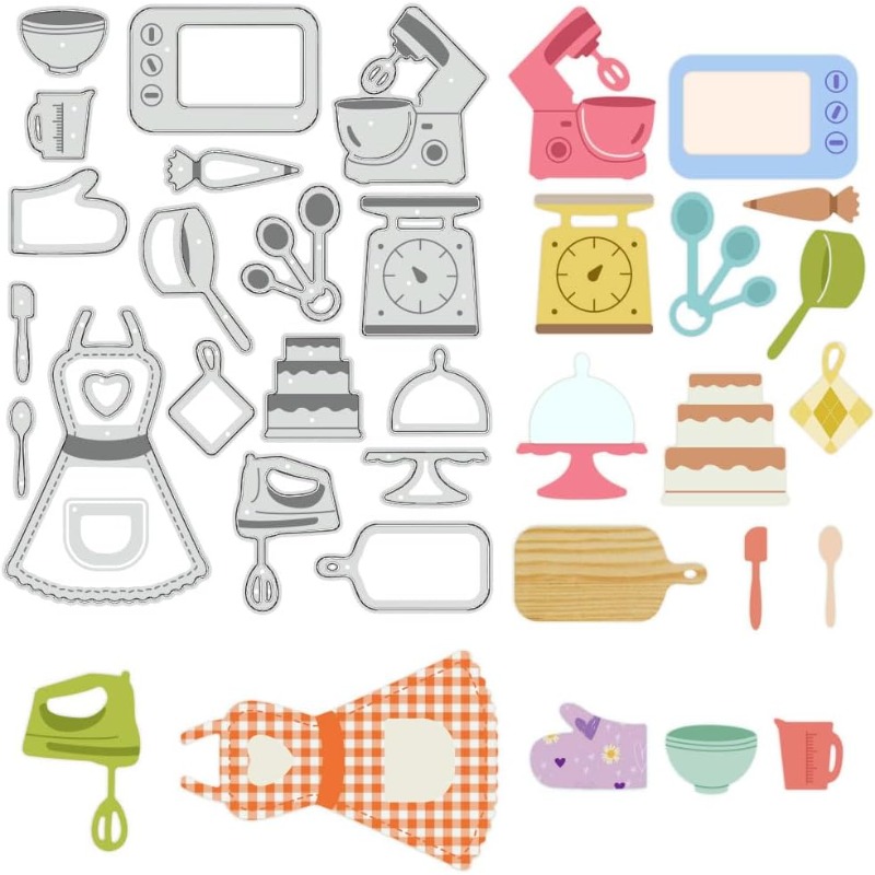 Kitchen Baking Gloves - 1 قطعة أدوات الخبز قطع يموت