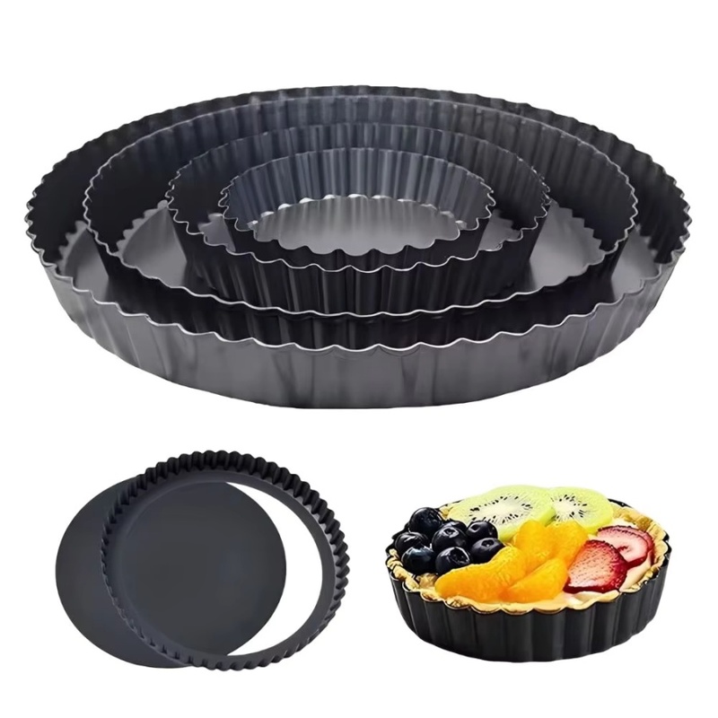Kitchen Baking Tray - قالب تارت قابل للإزالة من الأسفل،