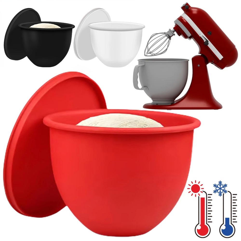 أوعية خلط سيليكون قابلة لإعادة - مراجعة Kitchen Aid Baking Mixer وسعره