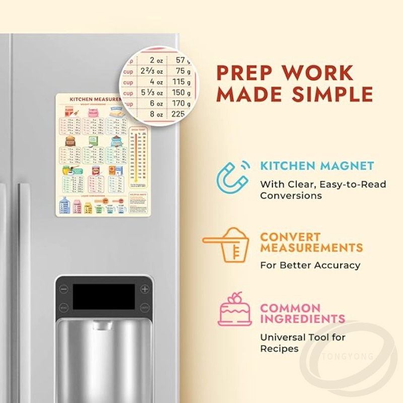 مخطط تحويل المطبخ، مخطط الطبخ  - مراجعة Kitchen Baking Conversion Chart وسعره