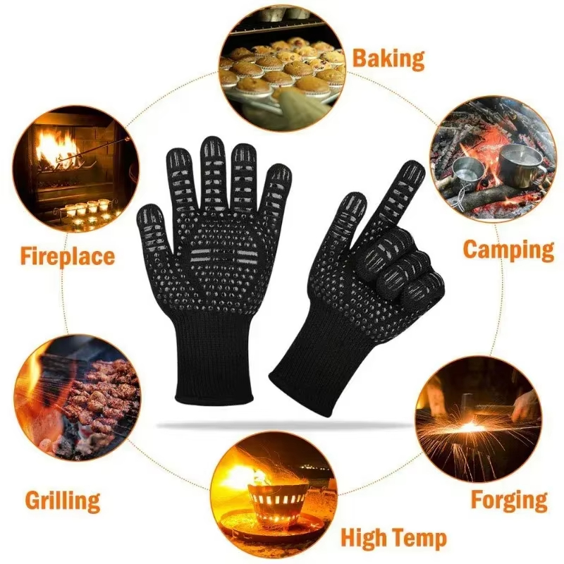 قطعة واحدة قفازات شواء مقاومة  - مراجعة Kitchen Baking Gloves وسعره