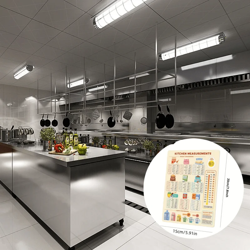 قطعة واحدة من مخطط تحويل المطب - مراجعة Kitchen Baking Conversion Chart وسعره