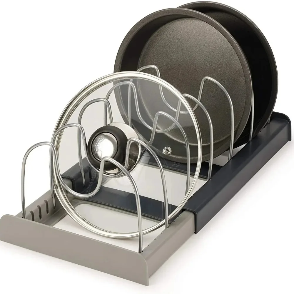 1 قطعة رف أوعية تلسكوبي 7 شبكا - مراجعة Kitchen Baking Pan Organizer وسعره