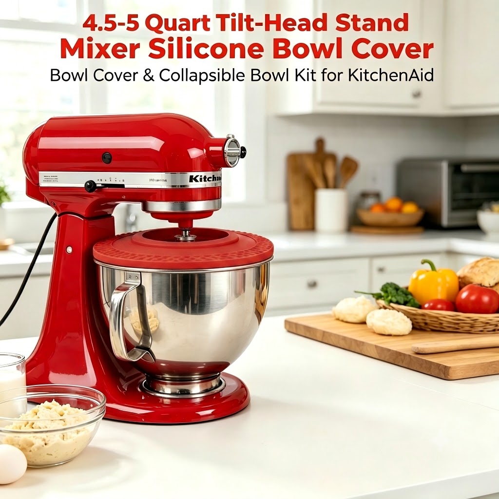 غطاء وعاء سيليكون مضاد للانسكا - مراجعة Kitchen Aid Baking Mixer وسعره