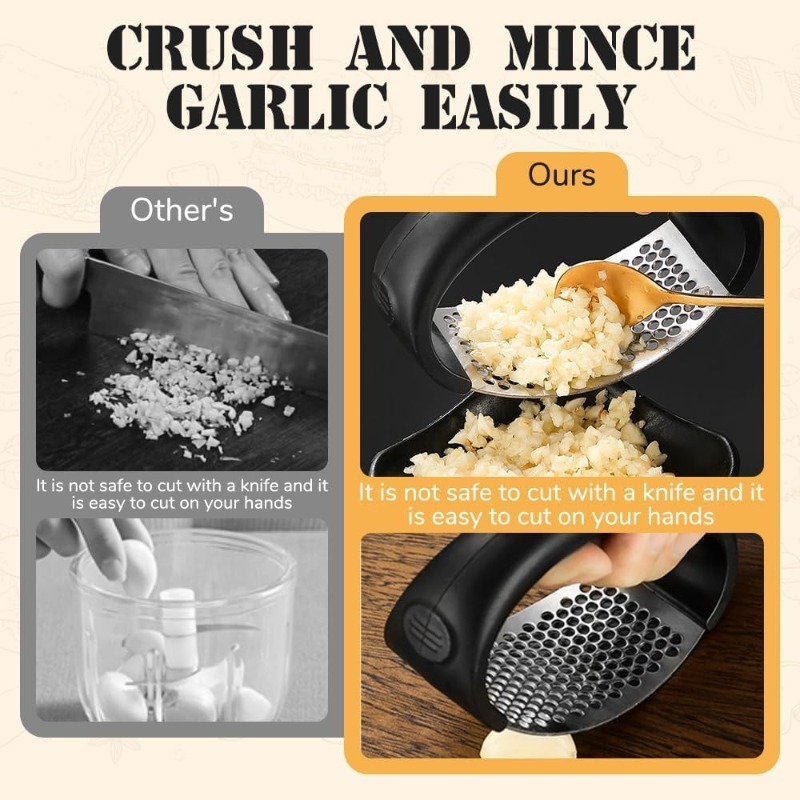 مطحنة ثوم من الفولاذ المقاوم ل - مراجعة Kitchen Utensils وسعره