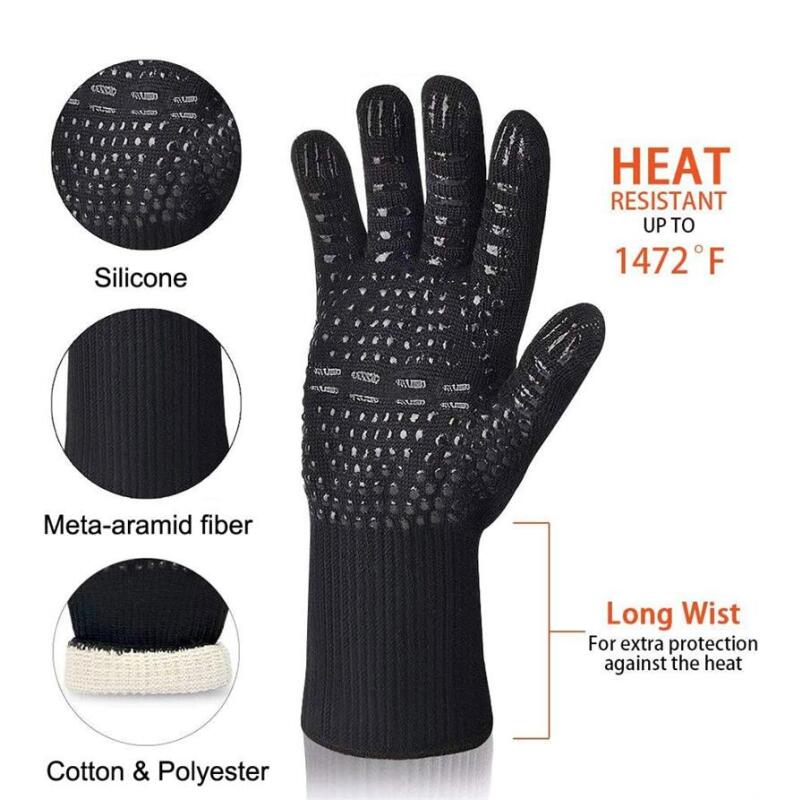 قفازات واقية من السيليكون مقاو - مراجعة Kitchen Baking Gloves وسعره