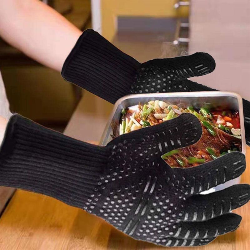 قفازات واقية من السيليكون مقاو - مراجعة Kitchen Baking Gloves وسعره