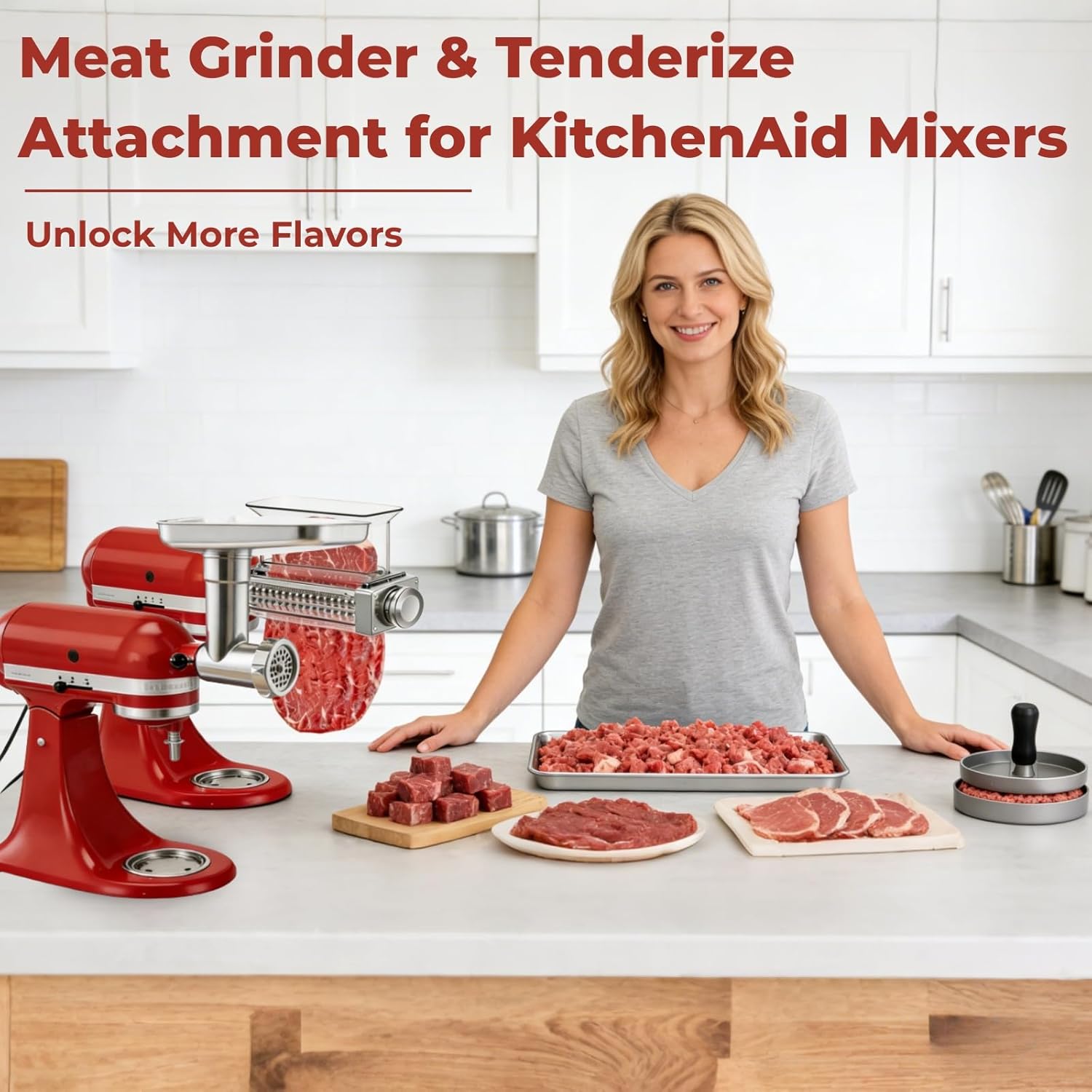 ملحق خلاط كيتشن إيد لفرم اللحم - مراجعة Kitchen Aid Baking Mixer وسعره