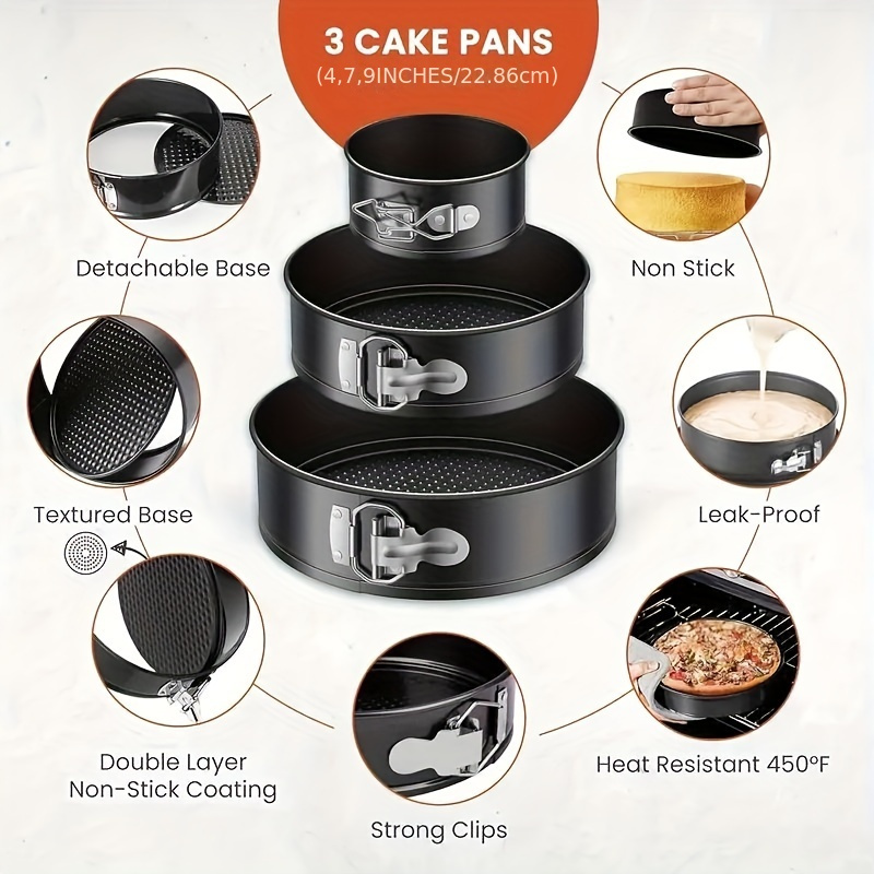مقلاة سبرينغفورم، 3 قطع غير لا - مراجعة Springform Pan Set وسعره
