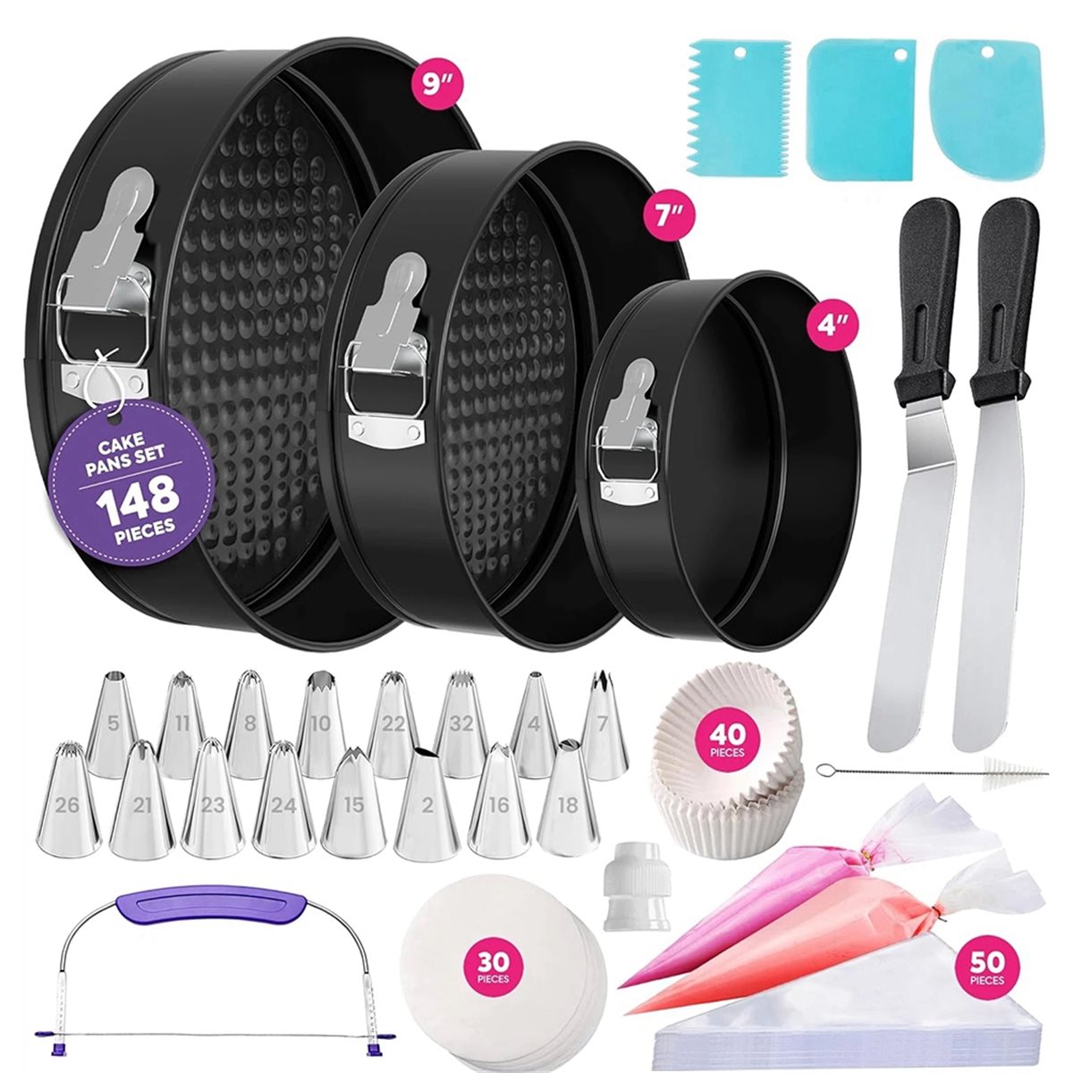 طقم قوالب الكيك من AIMA مكون م - مراجعة Springform Pan Set وسعره