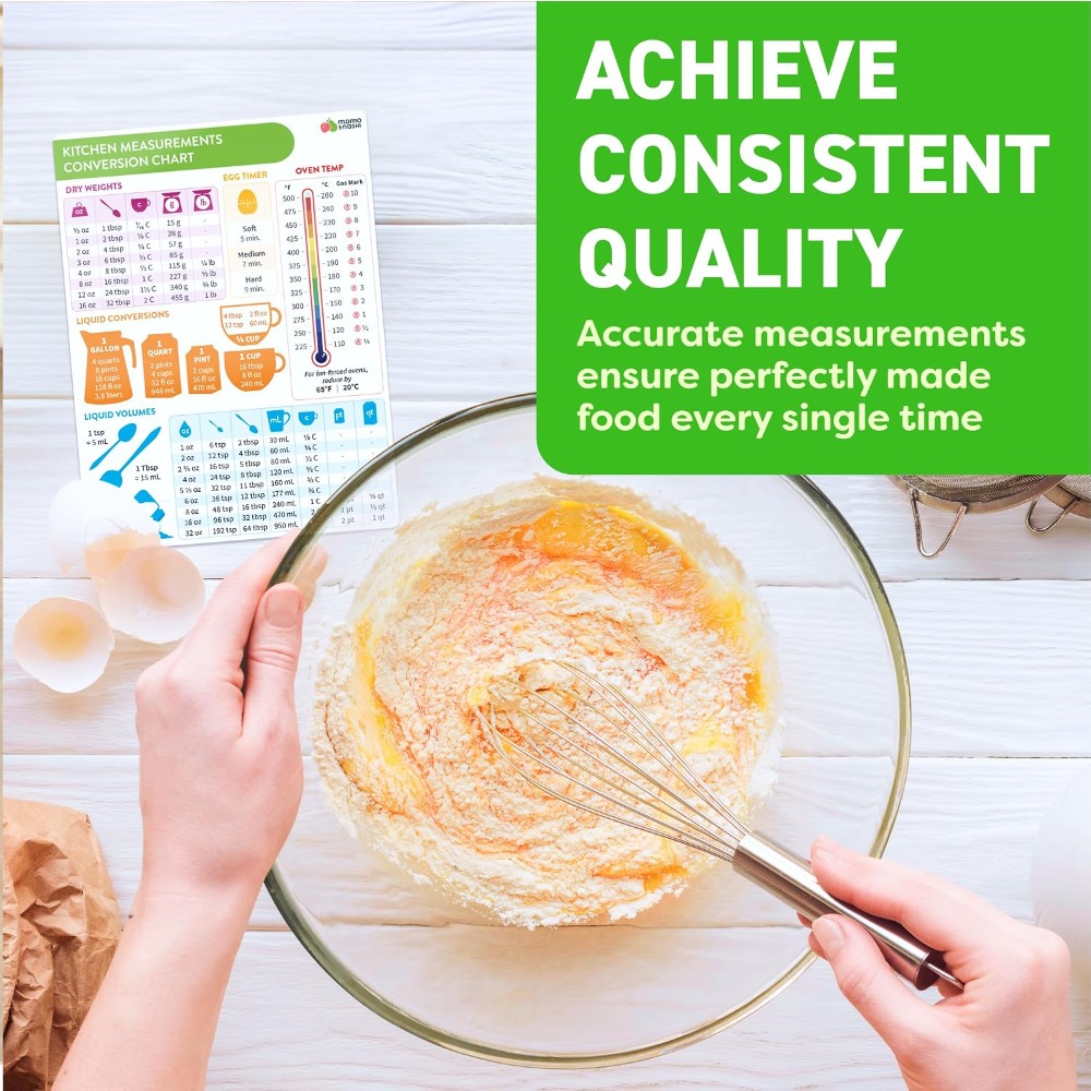 مخطط تحويل القياسات المغناطيسي - مراجعة Kitchen Baking Conversion Chart وسعره