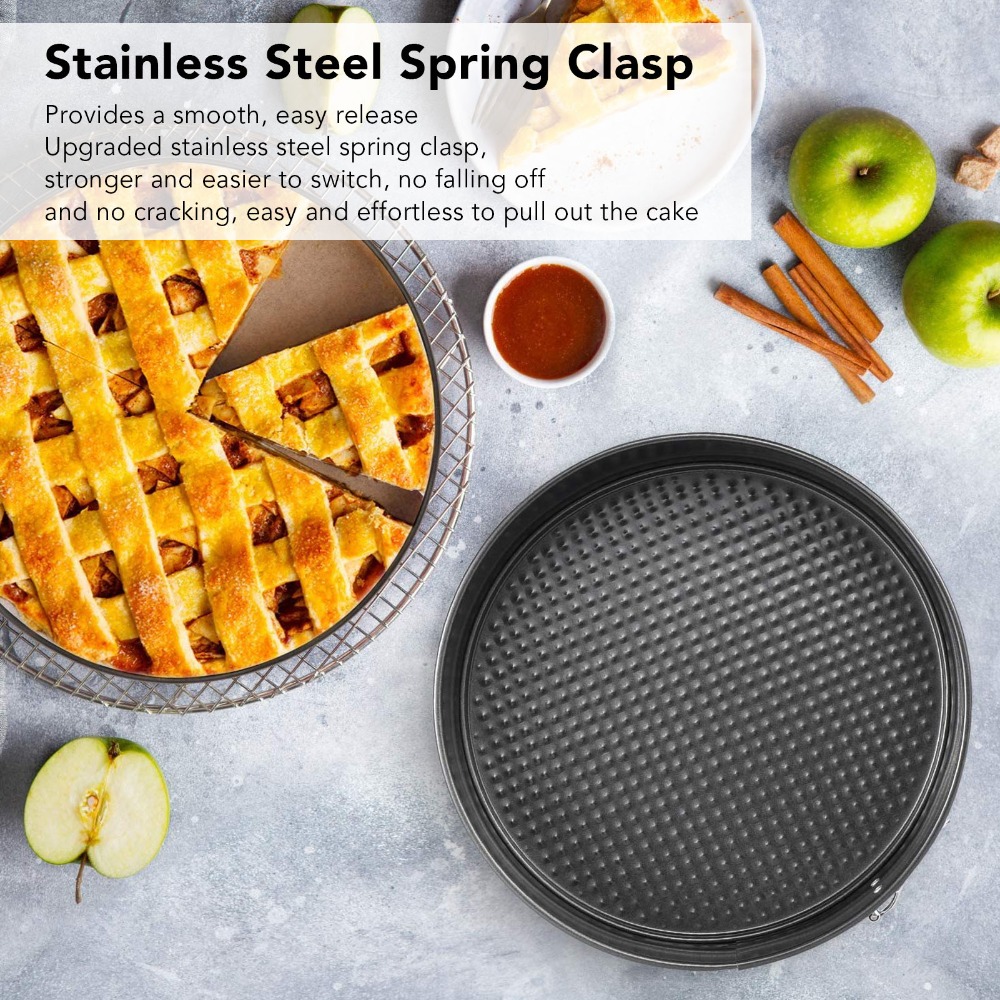 طقم قوالب كيك من الفولاذ الكرب - مراجعة Springform Pan Set وسعره